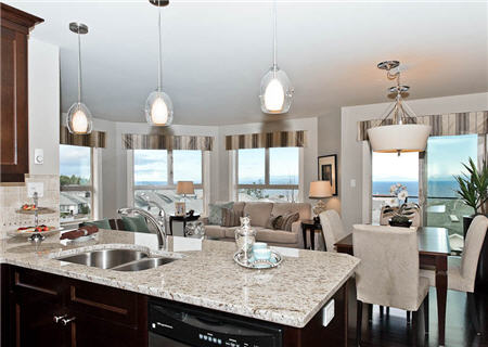 Kitchen in Nanaimo condo development, Clearview at Regency Vista