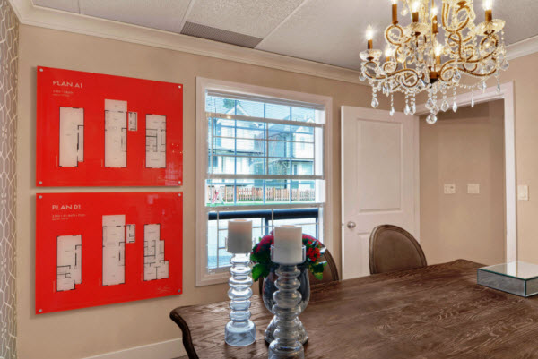 Dining room in La Rue townhomes for sale in Surrey