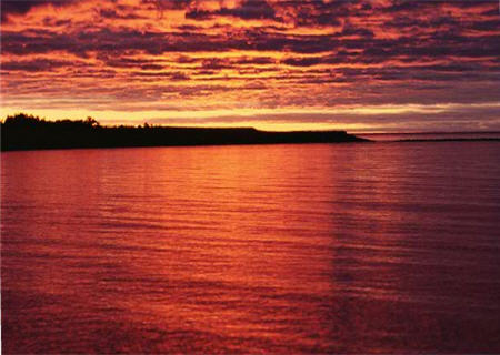 Sunset from Mariner's Village, Sooke