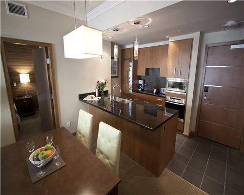 Kitchen in Nelsen Lodge at Revelstoke Mountain Resorty