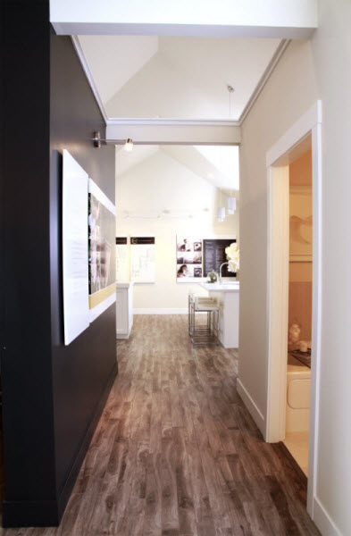 Hallway in Niche townhouse development in South Surrey