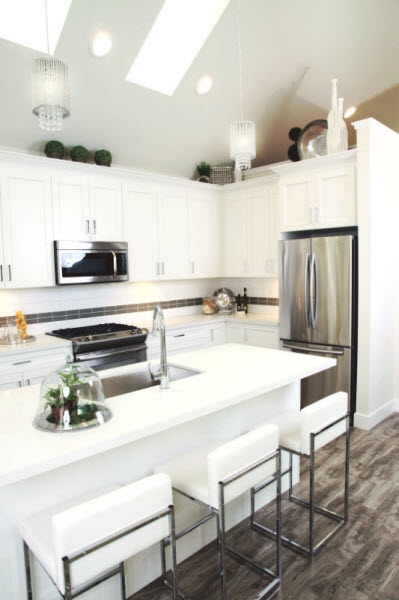 Kitchen in Niche townhouse development in South Surrey