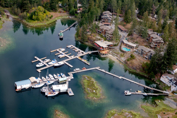 Homes for sale at Painted Boat Resort Spa and Marina at Pender Harbour on BC's Sunshine Coast