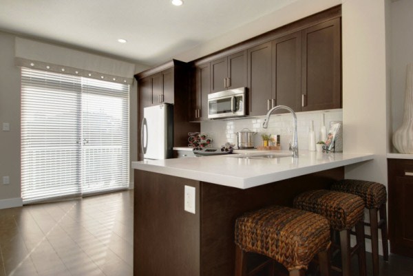 Kitchen in Pier 16 townhouse development