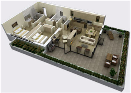 One of the SOPA Square floor plans