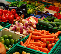 Vegetables at one of the Gulf Islands many farmers markets